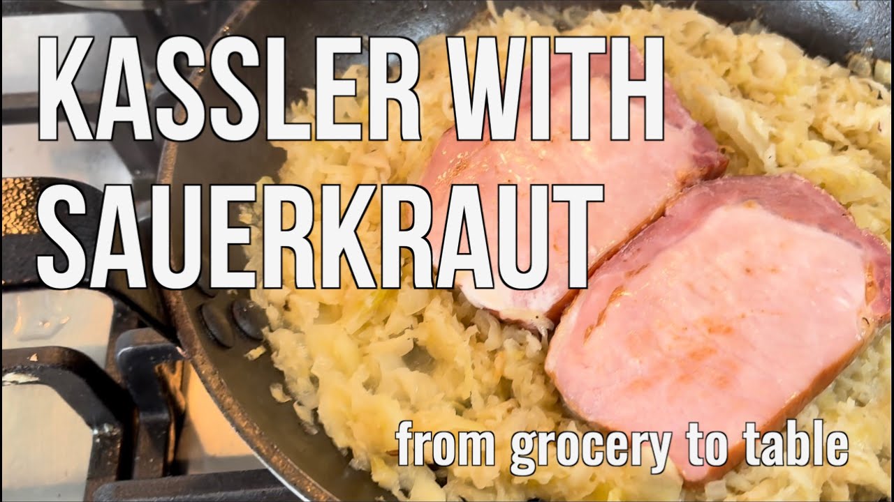 Sauerkraut with Kassler in Germany 🇩🇪 | Groceries, Cooking & Wine Pairing