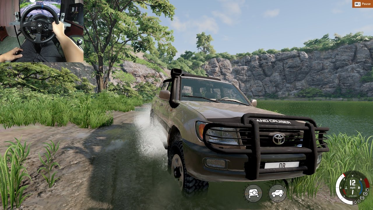 Toyota Land Cuiser 100 Crater Lake BeamNG.Drive - Thrustmaster T300RS GT