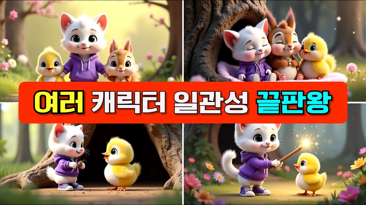 여러 캐릭터 일관성 안 되는 분? 이렇게 하면 잘 돼요. | Dzine AI 실전 응용 고급편 끝판왕