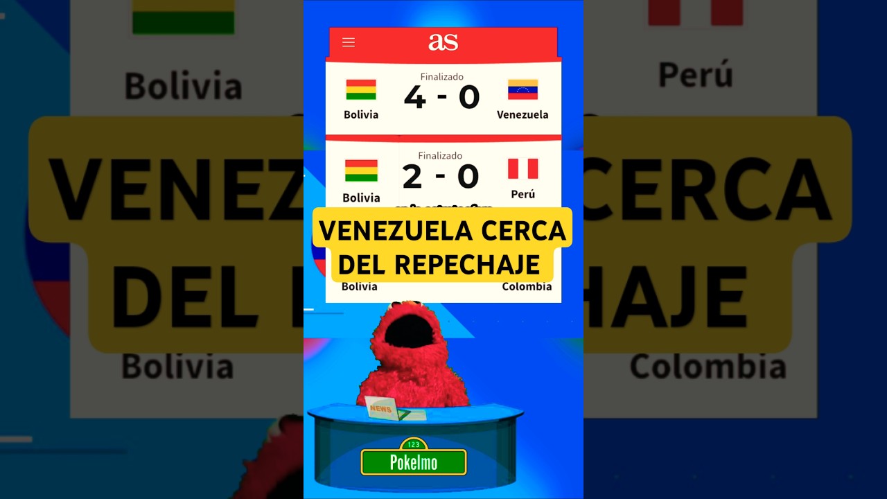 VENEZUELA CERCA DEL REPECHAJE AL MUNDIAL 2026 vs Bolivia 2 a 0 Eliminatorias Sudamericanas Conmebol
