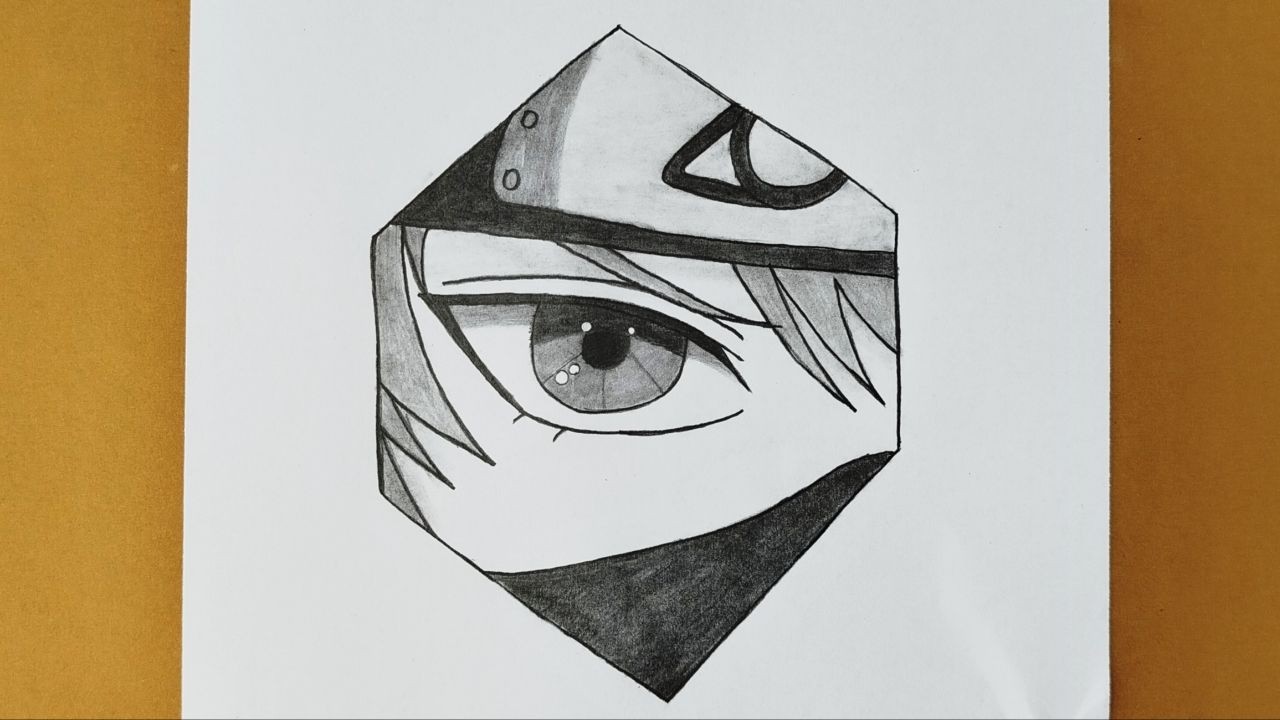 How to Draw Kakashi’s Sharingan Eye | Naruto Drawing Tutorial | Easy Anime Drawing Tutorial
