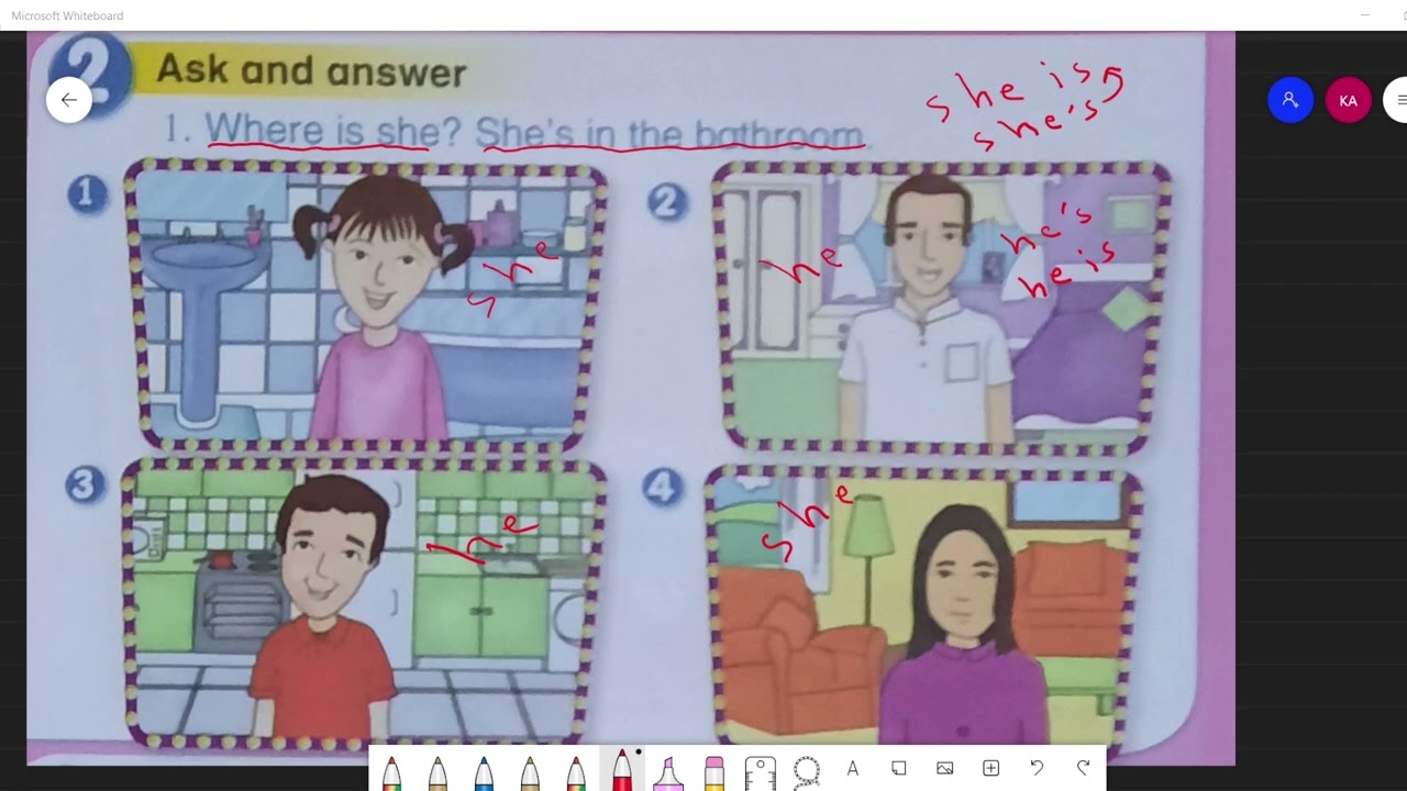 اللغة الانجليزية للصف الاول الابتدائي الوحدة الثامنة