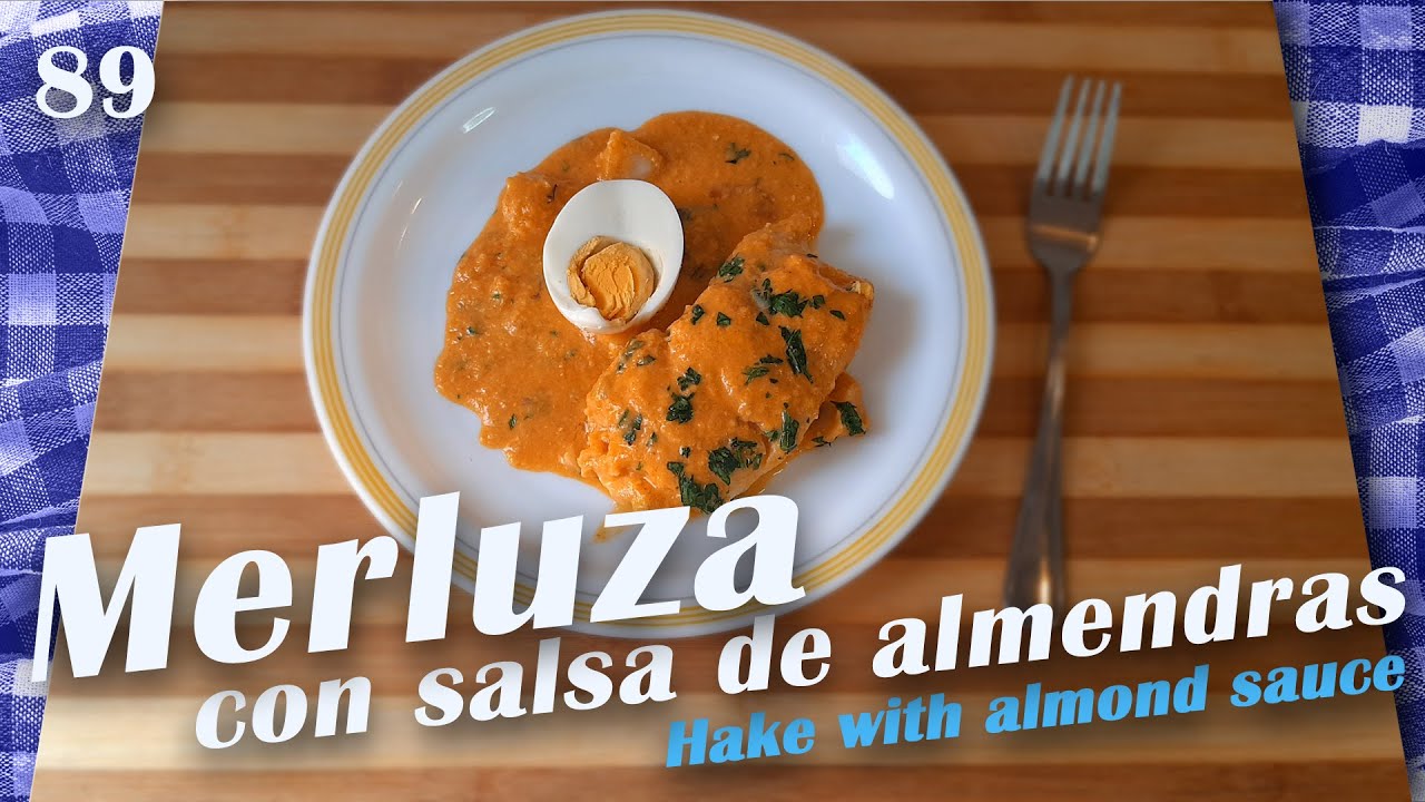 Merluza con salsa de almendras