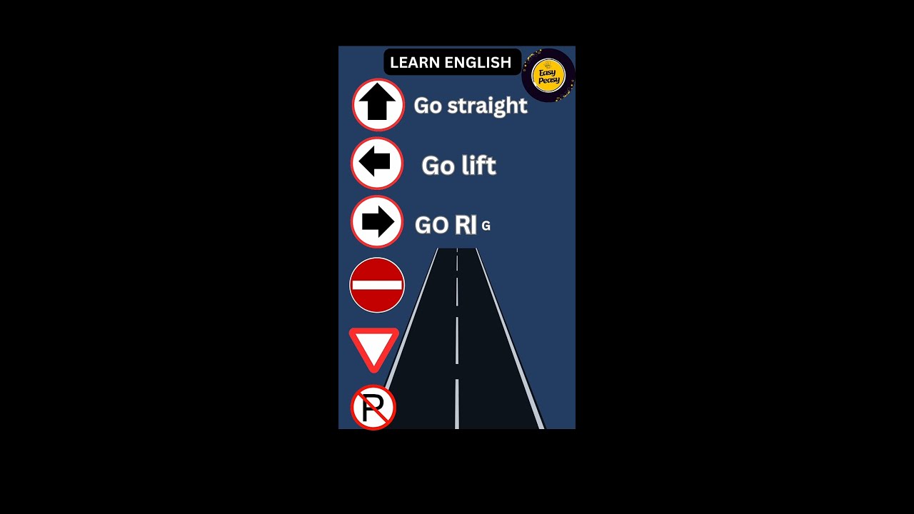 ✨Road Signs Vocabulary in ENGLISH ⛔ ( Learn English with Pictures)