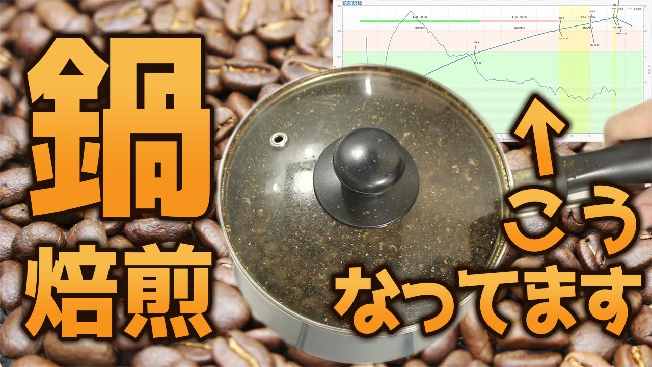 【コーヒー】鍋焙煎のプロファイルはこうなっている【鍋焙煎】