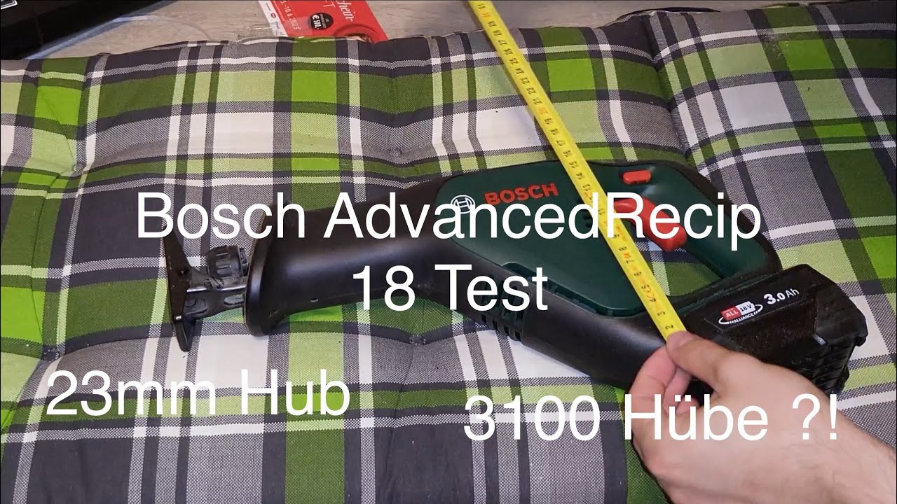 Bosch AdvancedRecip 18 Akku Säbelsäge Test und Vergleich mit Einhell
