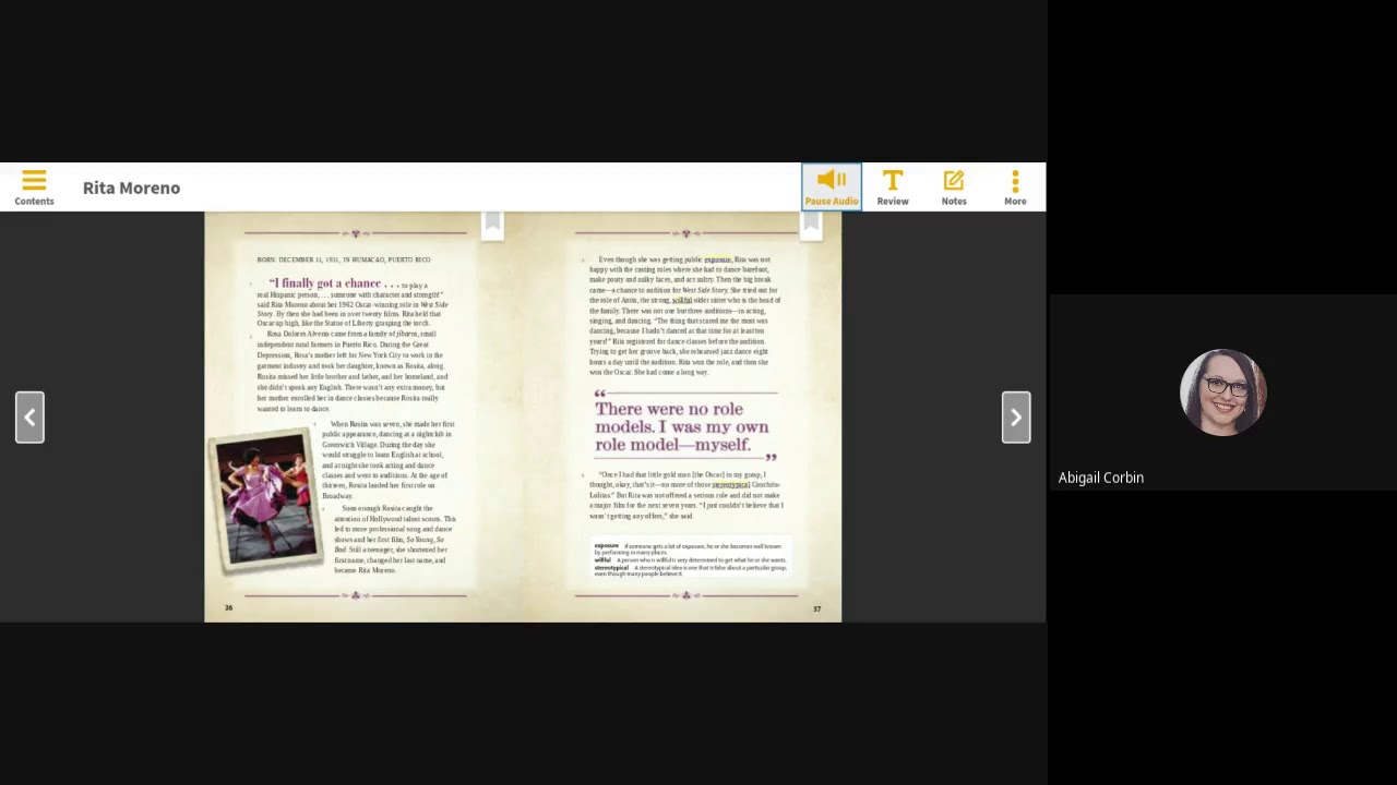 HMH Into Reading Module 6 Week 2 - Rita Moreno
