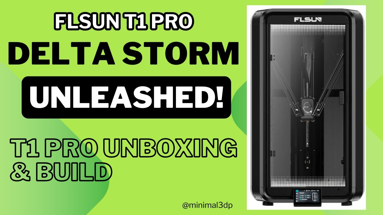 FLSun T1 Pro Unboxing & Build: Delta Storm Unleashed!