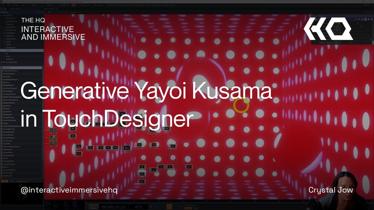 Generative Yayoi Kusama in TouchDesigner - TouchDesigner Tutorial 162