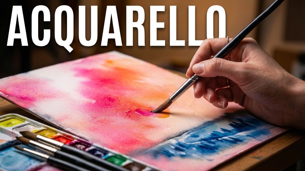 Watercolor mattina silenziosa