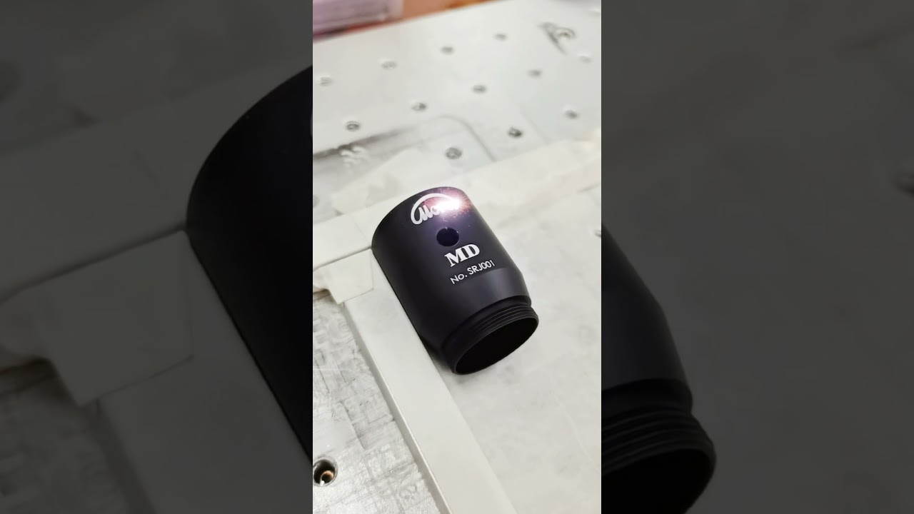 Plastic uv laser marking