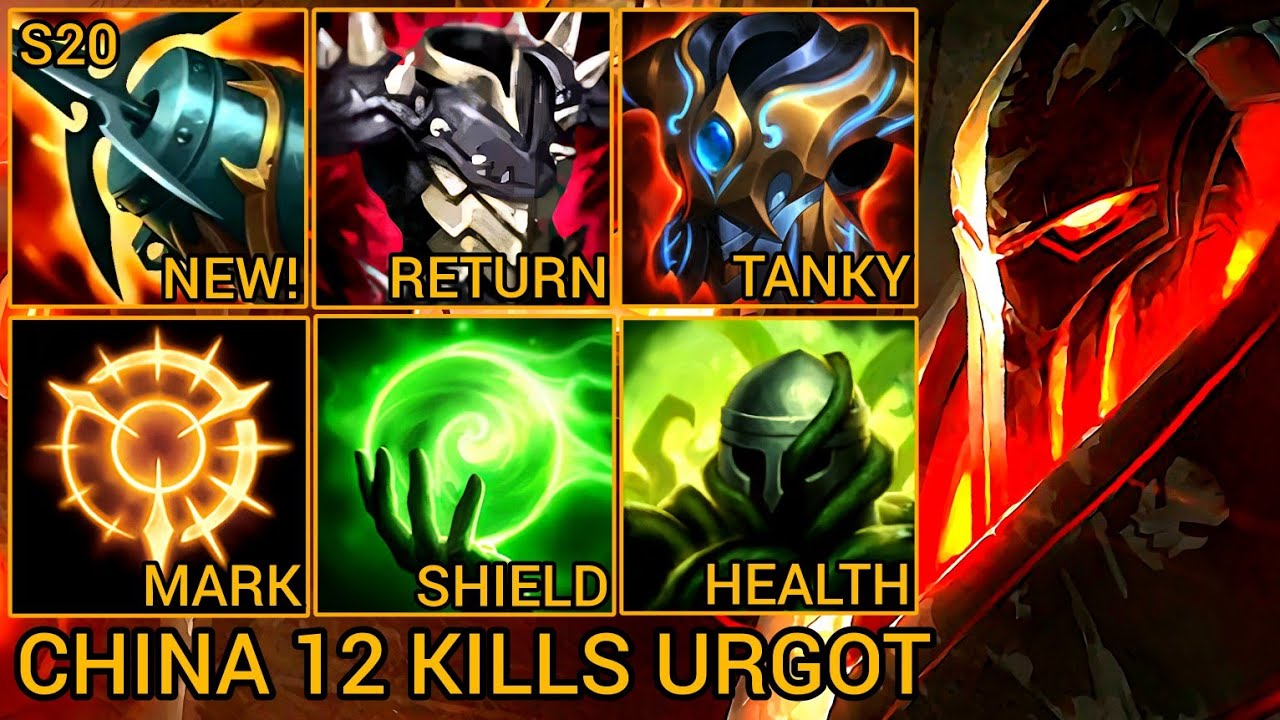 Urgot MVP Baron Lane With 12 Kills - China Wild Rift New Meta Build & Runes By Tiarty