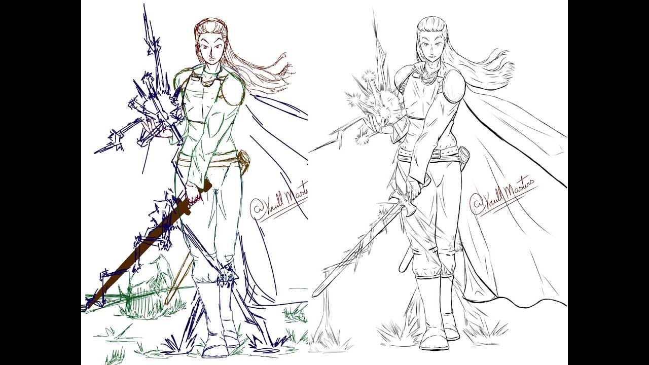 Redesenhando - Continuando rumo ao Background - The Wanderer Warrior part 3