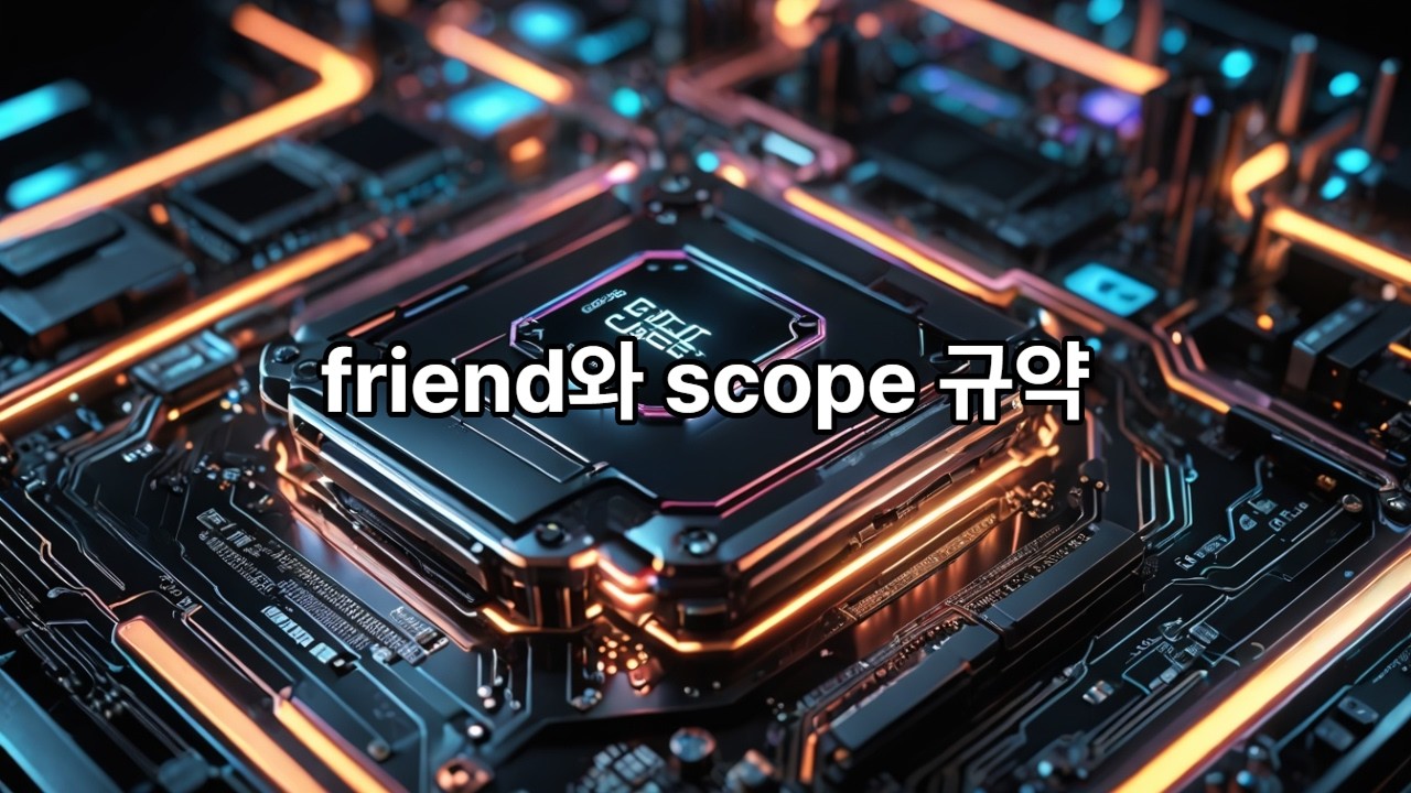 50. friend 선언과 scope 규약