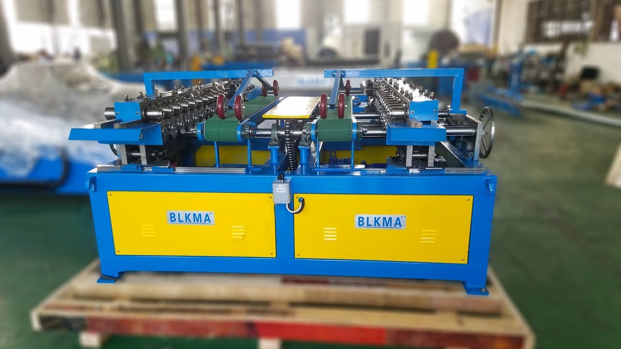 BLKMA Dual Head TDF Roll Forming machine /roll former / duplex flange machine