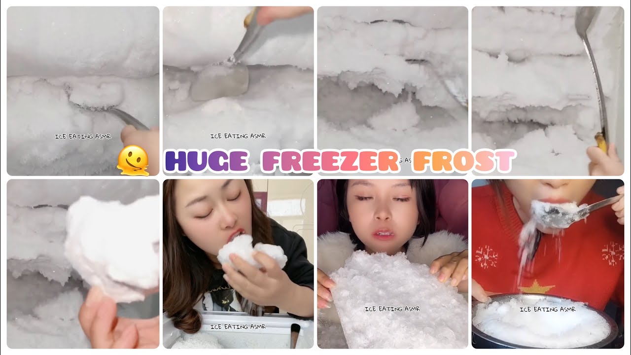 [ASMR] FREEZER FROST SCRAPING & frystifrost & SOFT ICE EATING& ICE MUKBANG & ЯДЕНЕ С ЛЕД & BUZ YEMEK