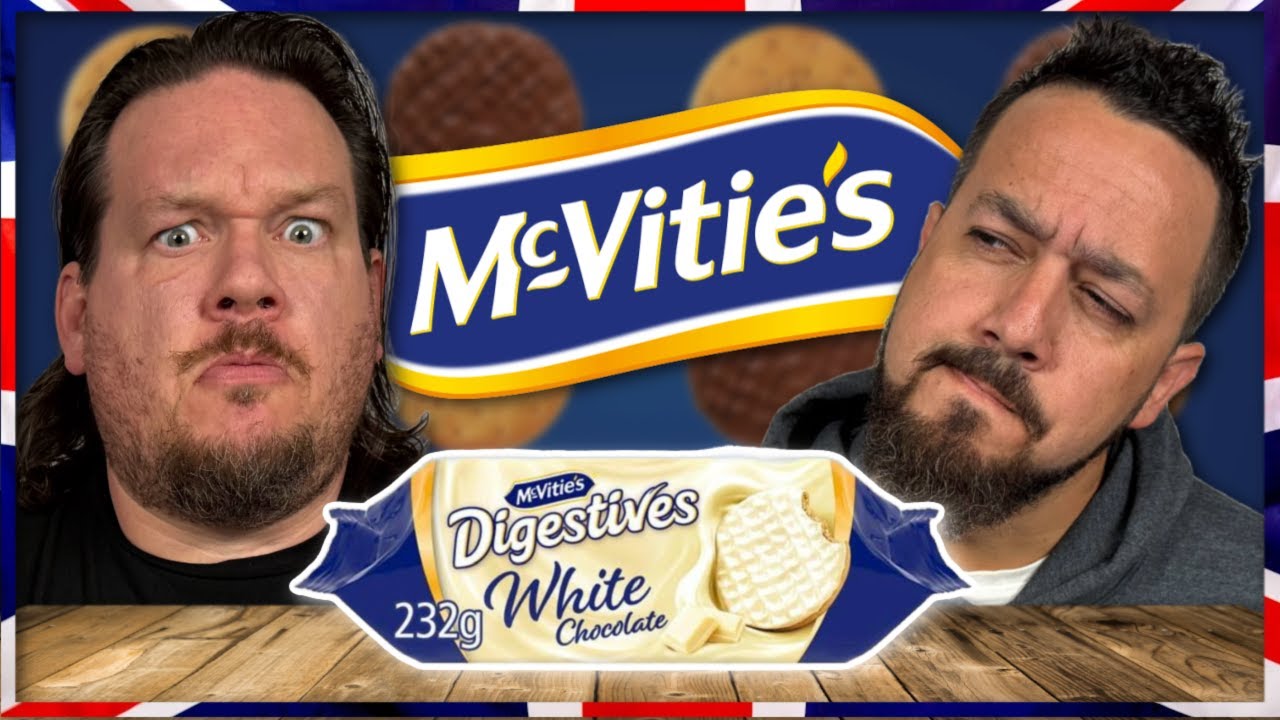 Americans Try Various BRITISH McVitie's Digestives With Tea!