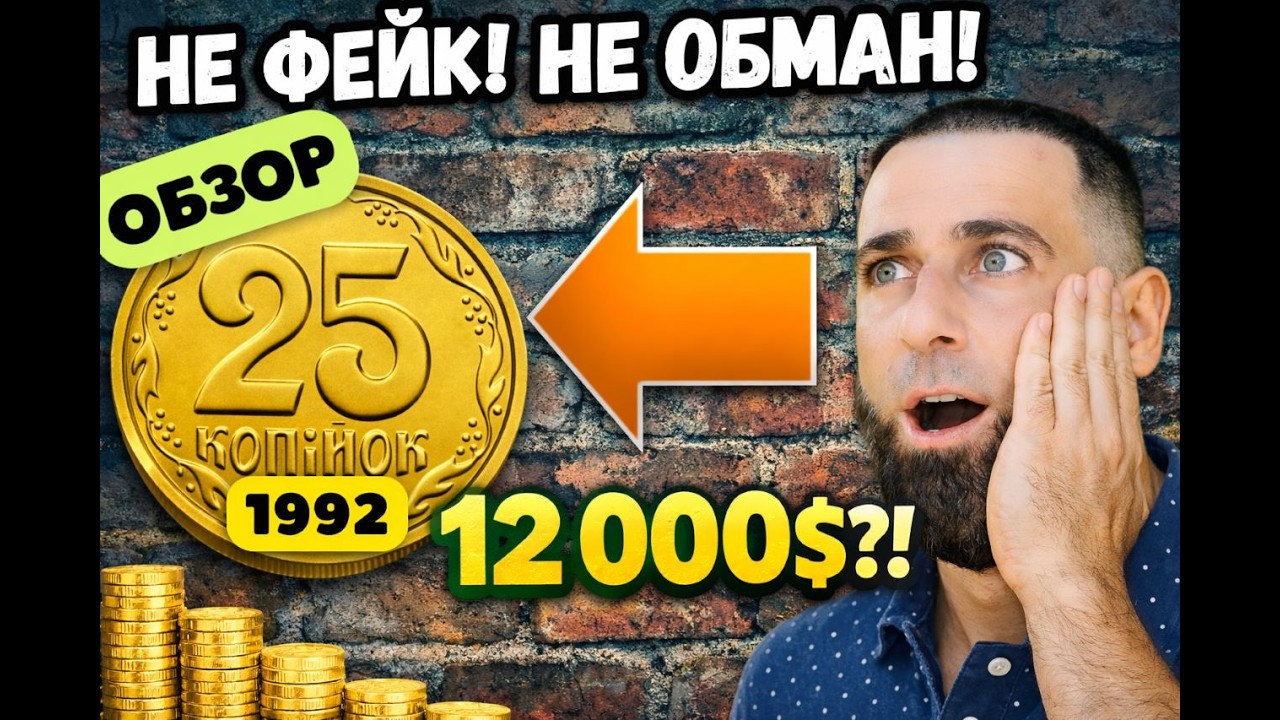 99% людей не знают — какие 25 копеек 1992 стоят ДОРОГО.  #поискмонет #монеты1992