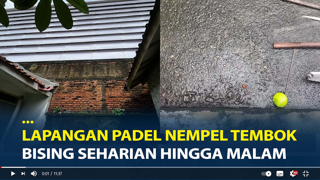 Lapangan Padel Nempel Tembok Rumah, Bising Seharian Hingga Malam