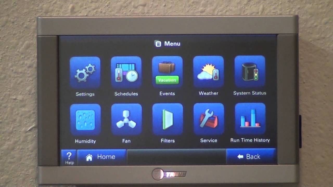 How to Program your Trane Comfort Link2 Thermostat.