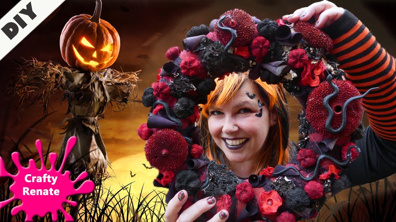 Spookify Your Door with an Easy Halloween Wreath!