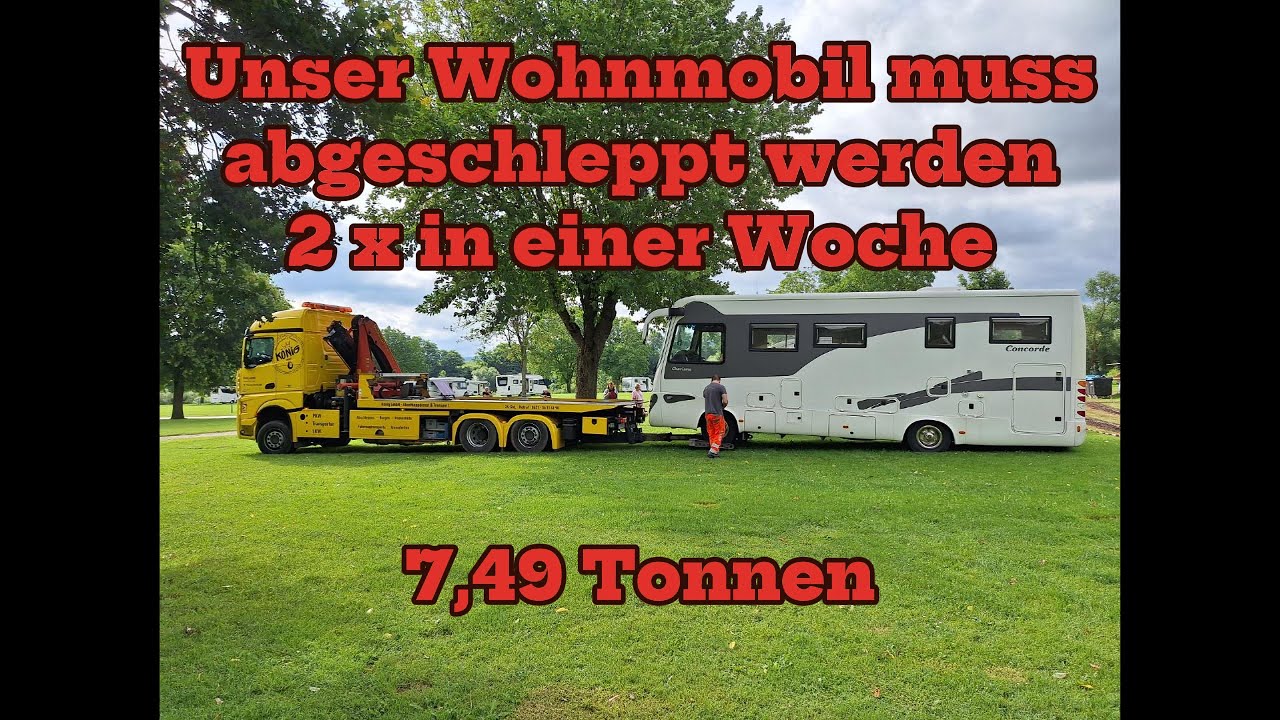Unser Wohnmobil (7,49t) wurde abgeschleppt. 2x in einer Woche. Powerpack / Getriebeschaden
