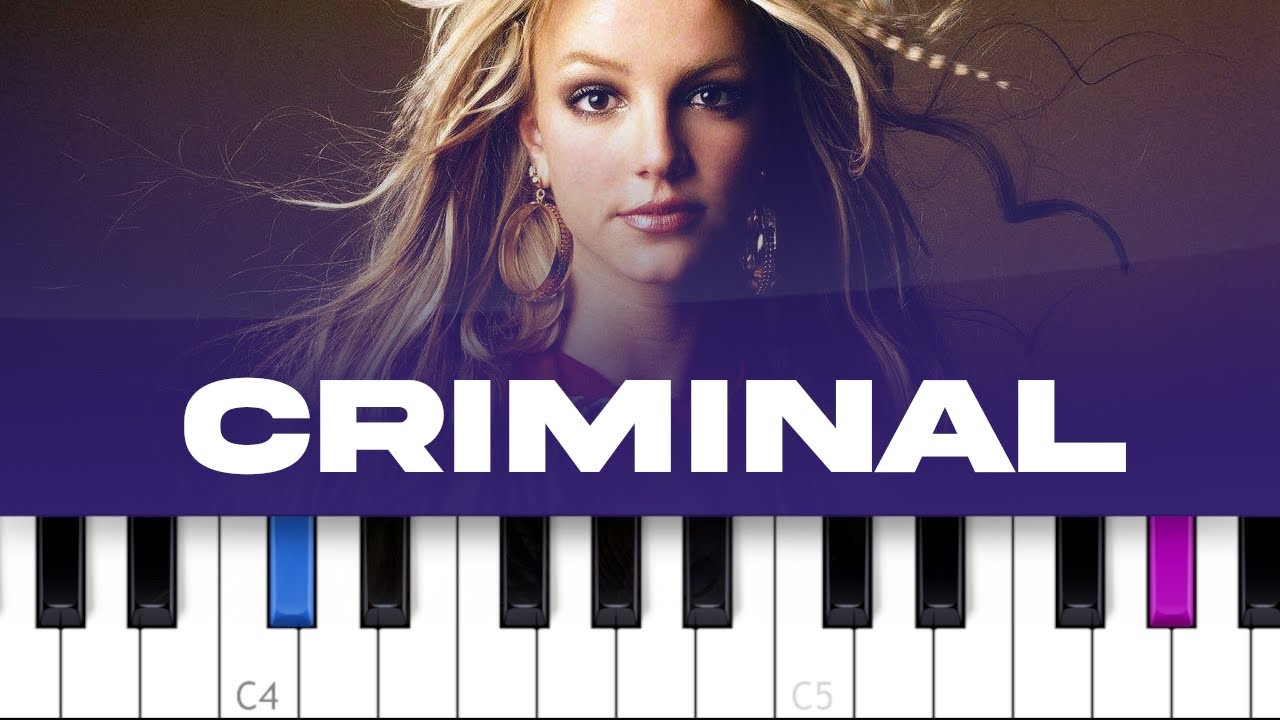 Britney Spears - Criminal (piano tutorial)