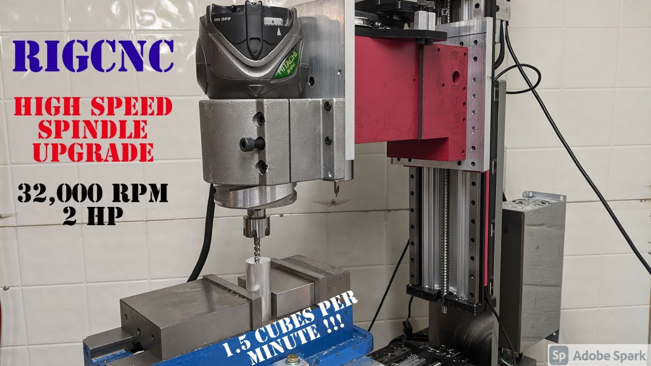 RIGCNC-DIY VMC Highspeed Spindle Upgrade!