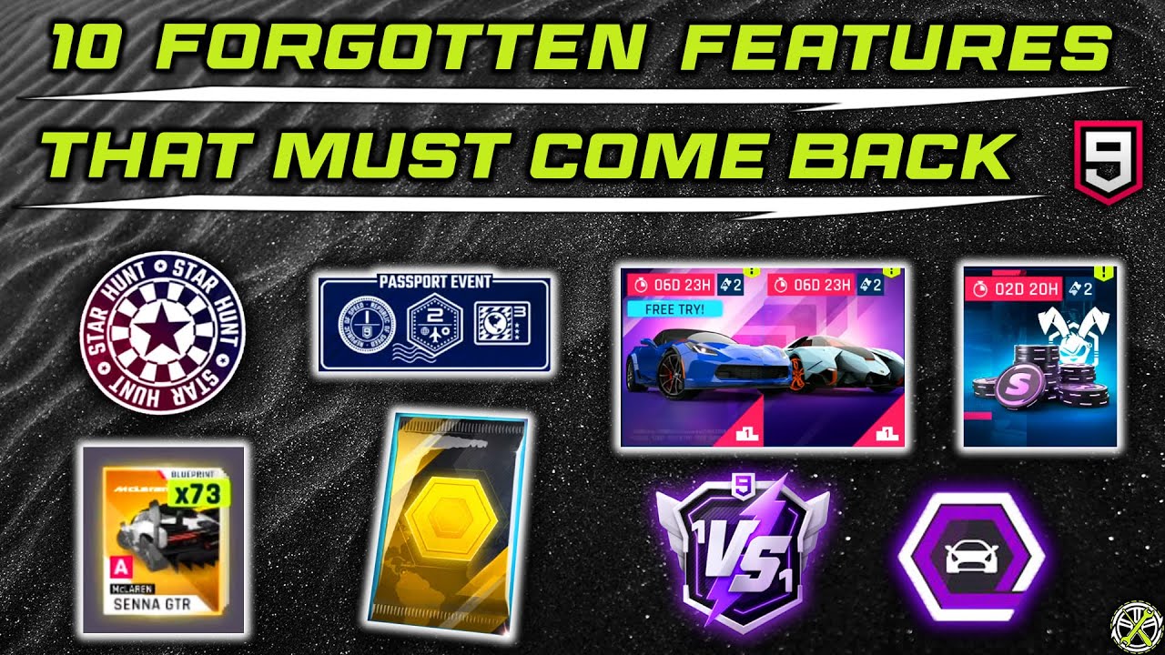 Asphalt Legends - 10 FEATURES that were forgotten but MUST come back