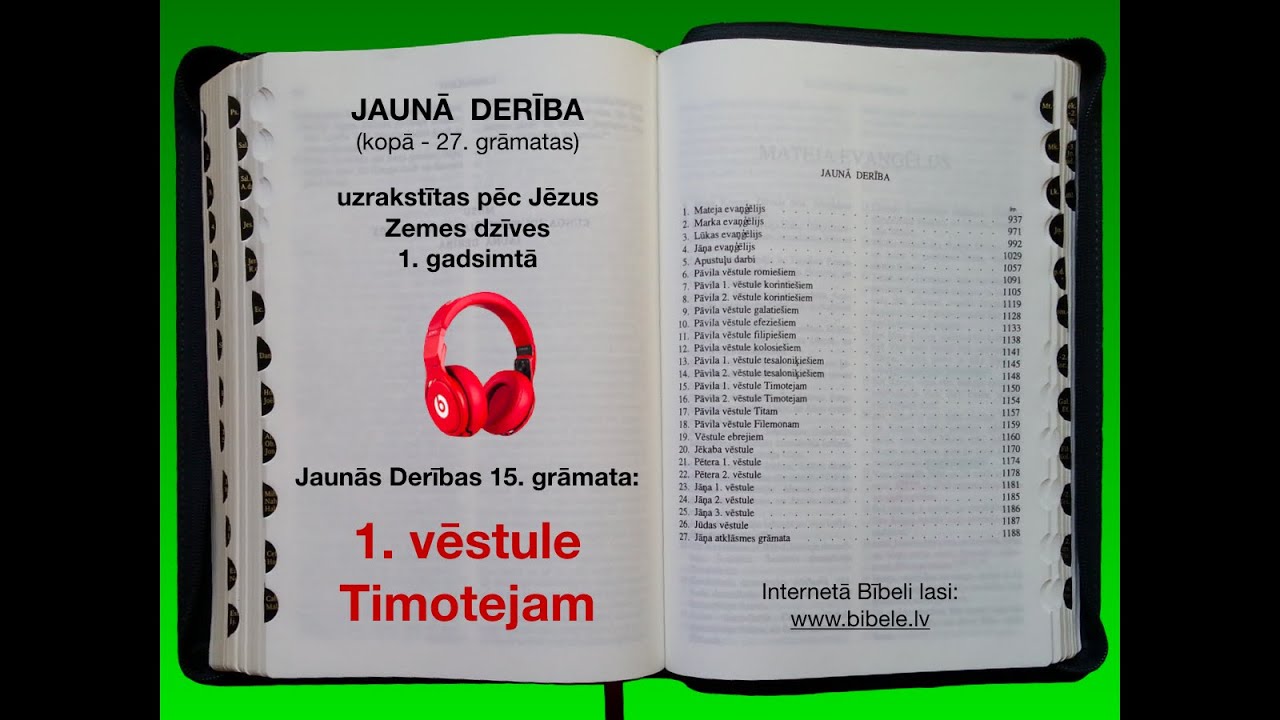 1.vēstule Timotejam - AUDIO