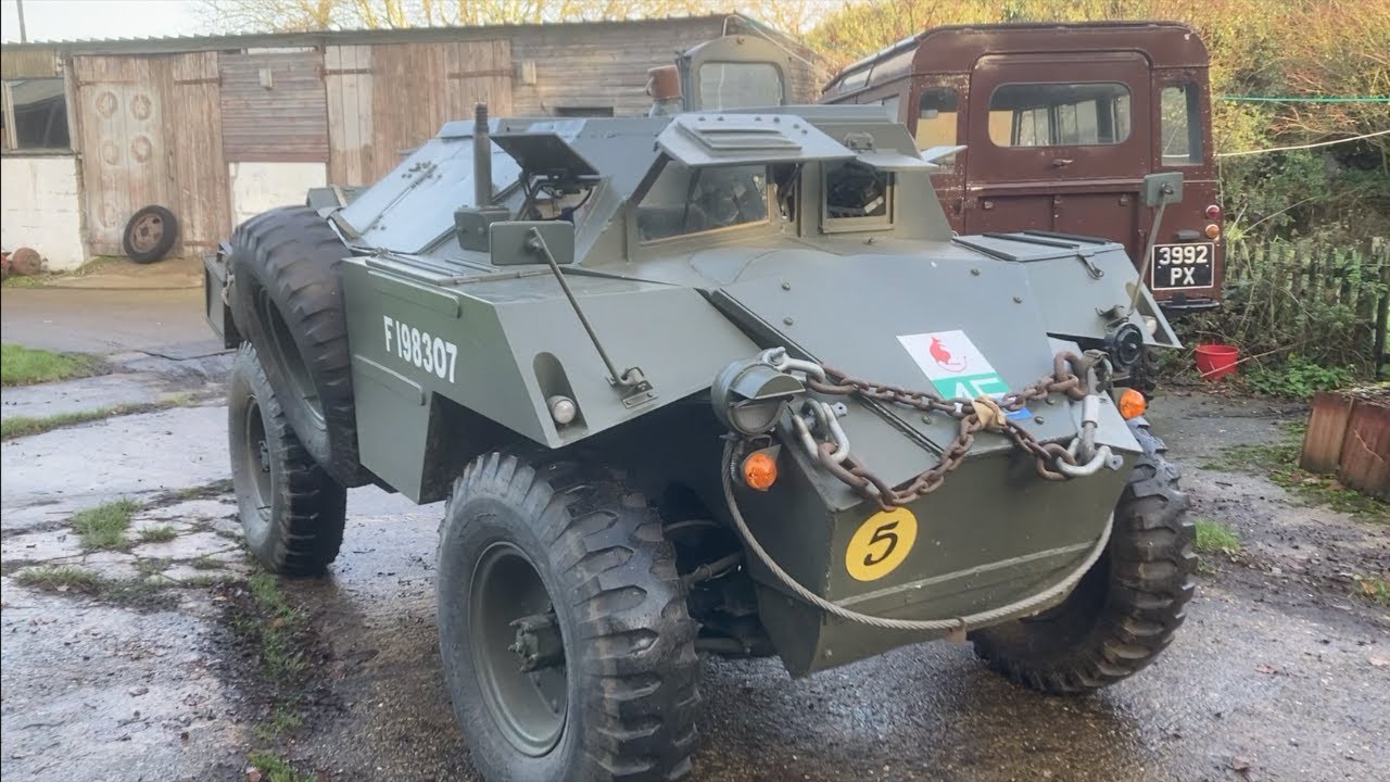 WW2 Humber Scout Car workshop walk round and test drive.