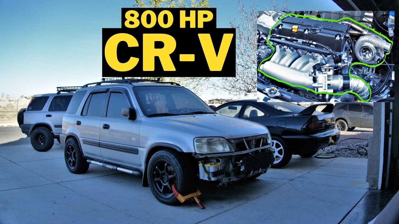Создание 800-сильного спального автомобиля Honda CR-V RD1!