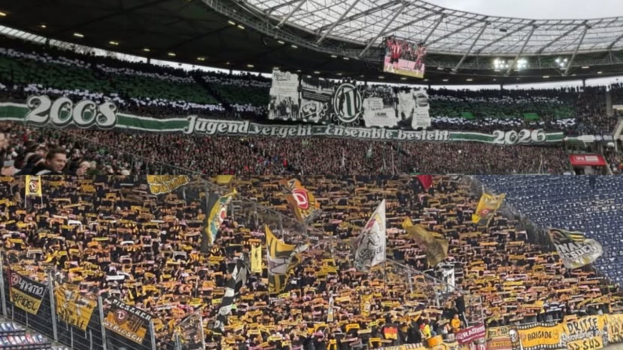 Amaszing Atmosphere by Hannover 96 and Dynamo Dresden fans | Hannover 96 - Dynamo Dresden 22.02.2026