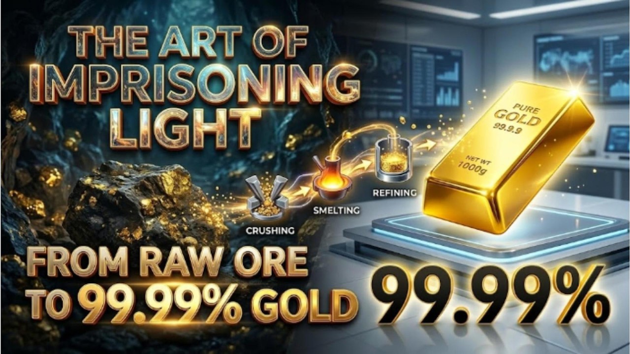 The Art of Imprisoning Light: From Raw Ore to 99.99% Gold