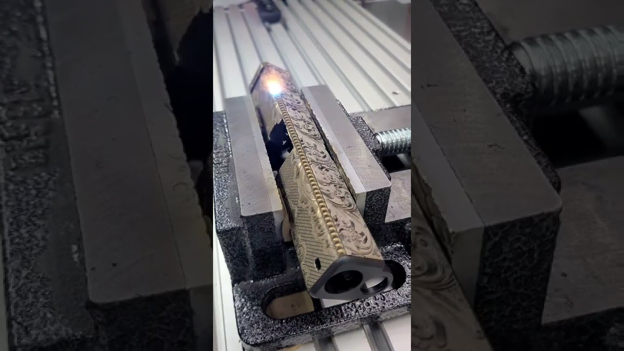 First Glock Slide Engraving Attempt Ever
