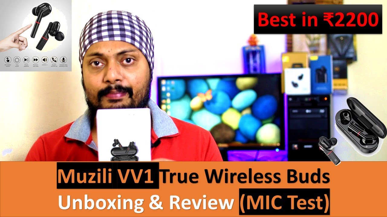 Muzili VV1 Bluetooth Earphones | 13 mm Drivers,20 Hrs Music,DSP Noise Reduction | Unboxing & Review