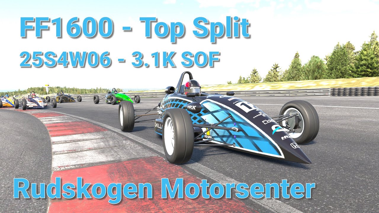 iRacing FF1600 Race at Rudskogen | 3.1K SOF | Intense Battle Onboard (Fyllpen POV)