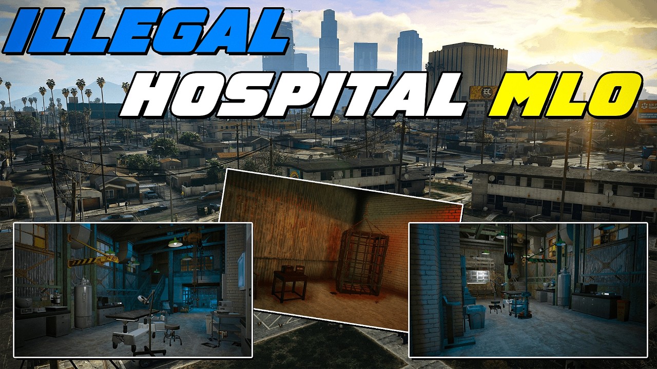 Free Illegal Hospital MLO | Illegal Doctor | QBCore/ESX | FiveM Tutorial #214