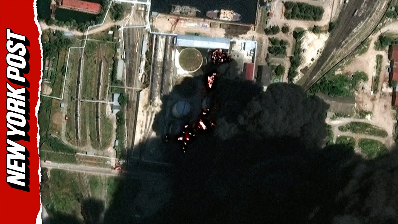 Satellite Images Show Russian Infrastructure Before and After Ukraine's Massive Assault