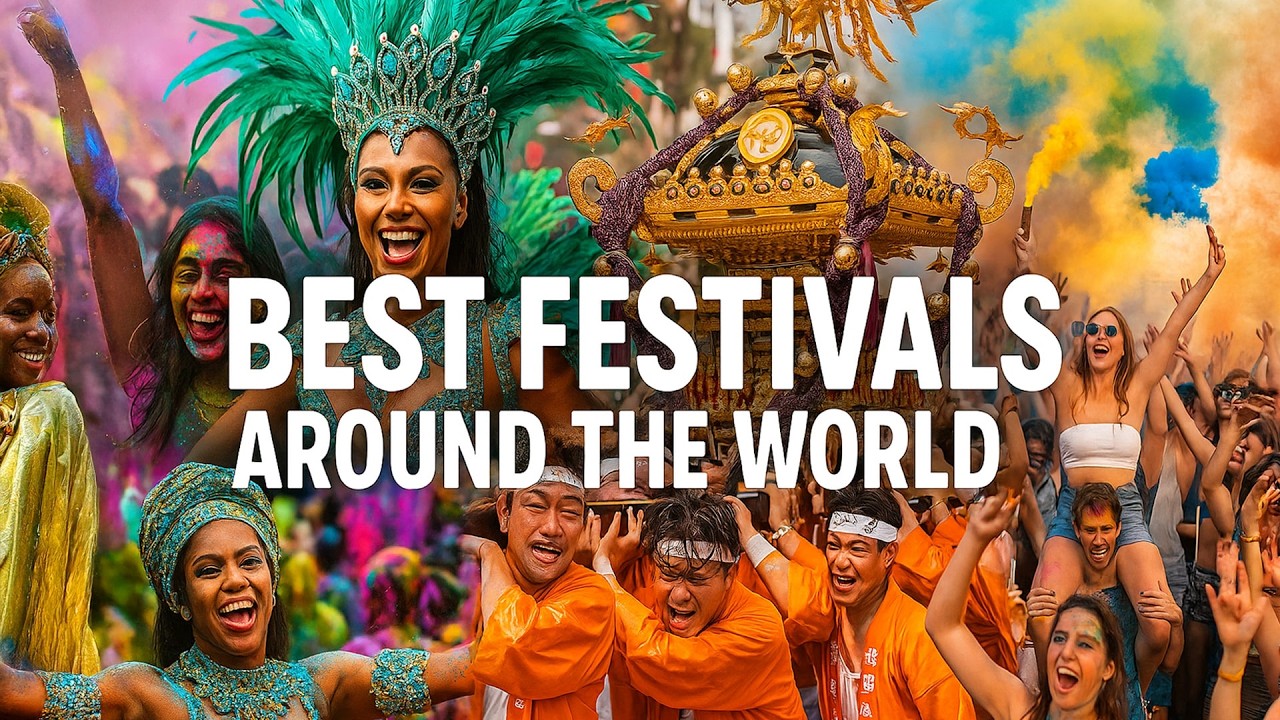 Best Festivals Around the World 2025 🌍 | Top 10 Must-Visit Cultural & Music Festivals