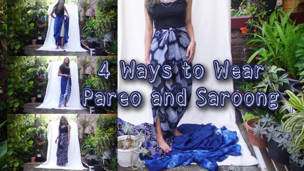 Cara Mengenakan Kain Lilit (How To Wear Batik Saroong and Pareo Stole)