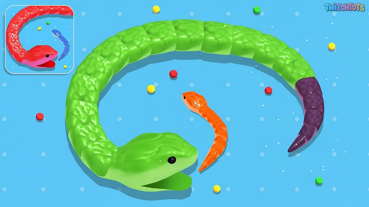 Snake Clash! - Gameplay Walkthrough: Eat, Grow & Dominate the Arena! All Levels (Android, iOS)