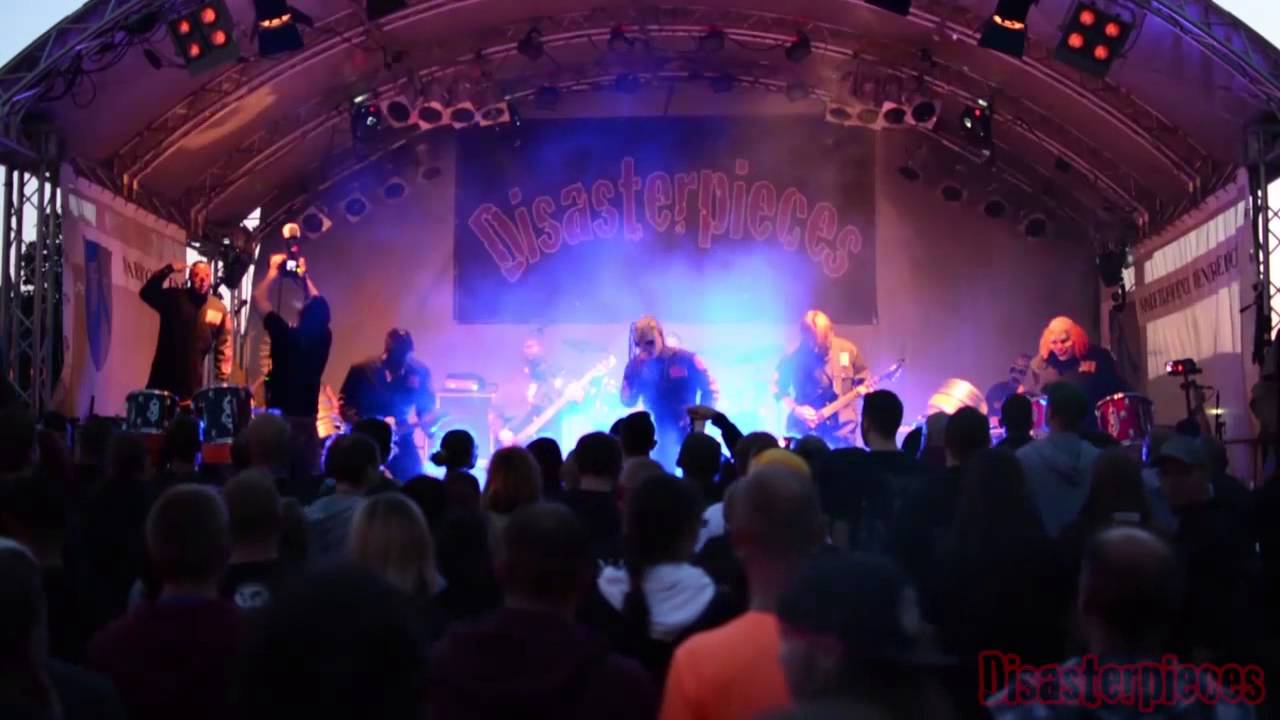 Disasterpieces Slipknot Tribute Band - people=shit live at Mad Stage Open Air 2014