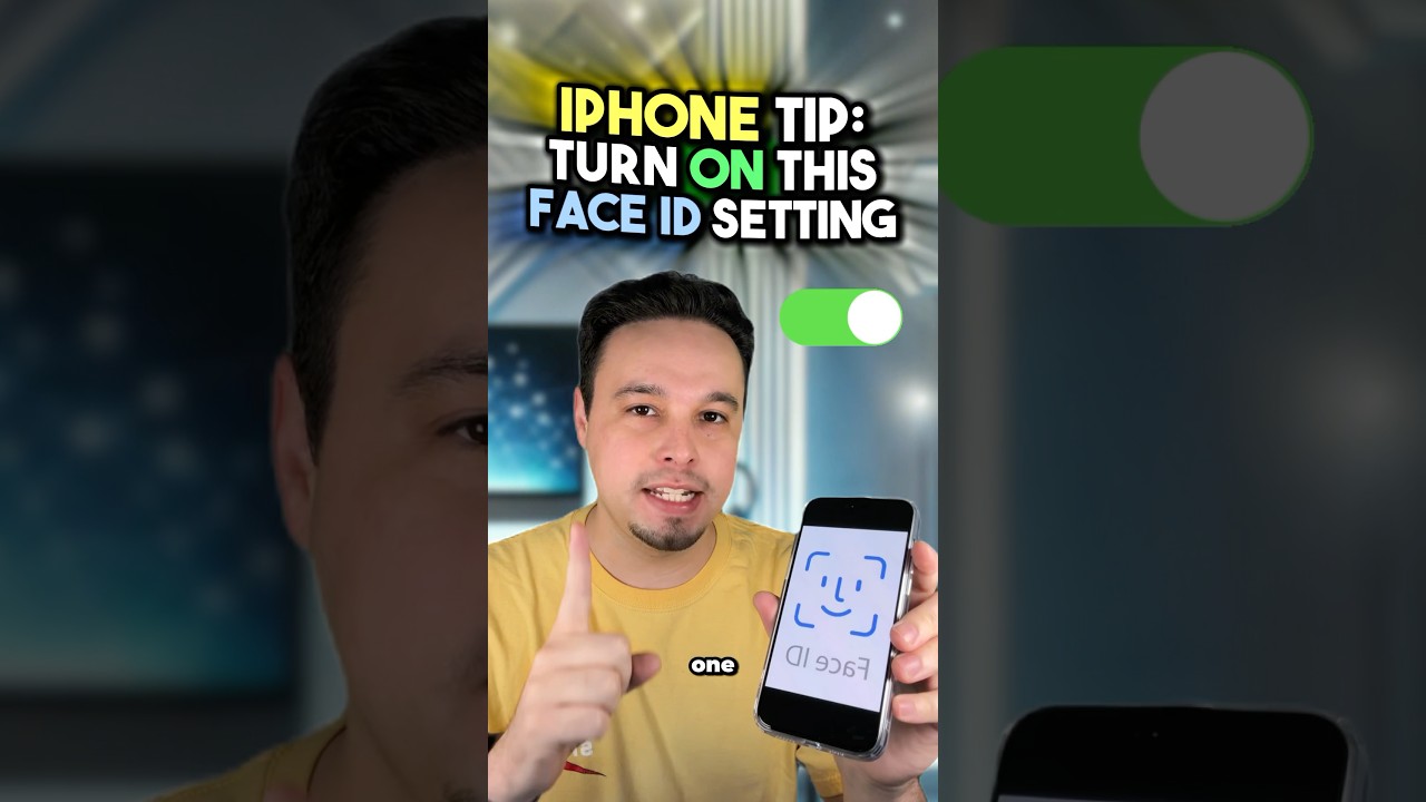 ✅ Turn ON this Face ID setting on your iPhone 🤩⚡️ #iphonetips #techshorts #iphoneshorts