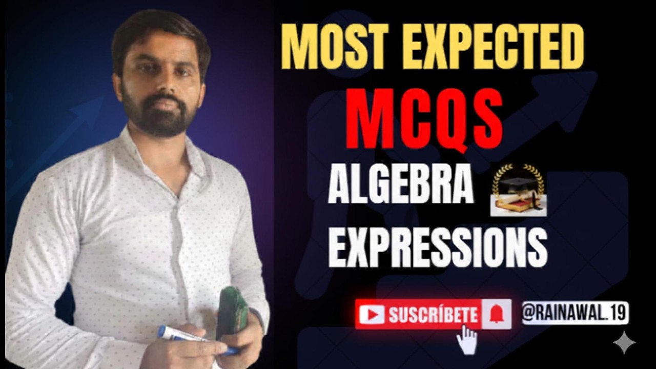 Algebraic Expressions Based MCQs | Must Watch Before Test | Nawal Rai