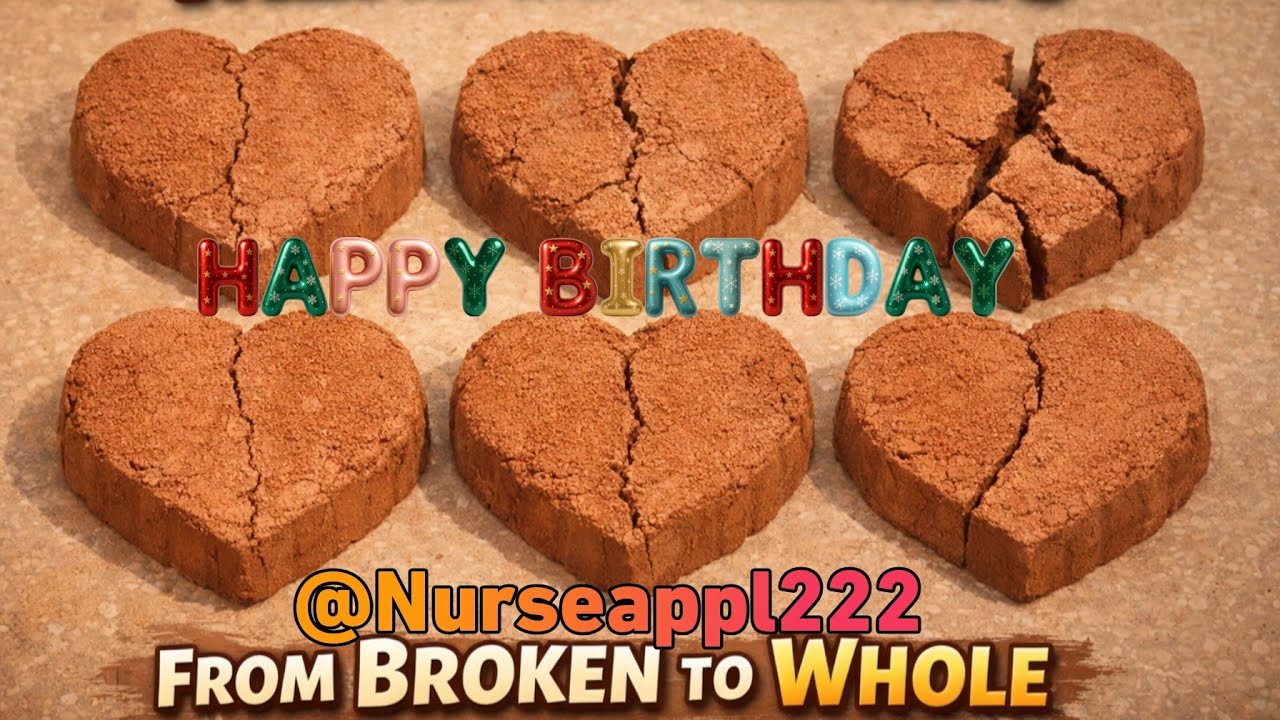 H.B 🎂 @Nurseappl222 🎉 New Red Brick Dirt Hearts Soft Crumbling On floor for Celebration 