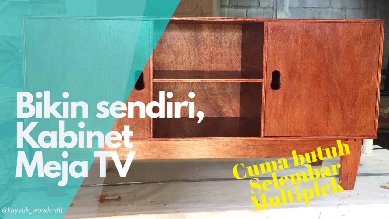 Woodworking // Membuat Meja TiVi dari Triplek