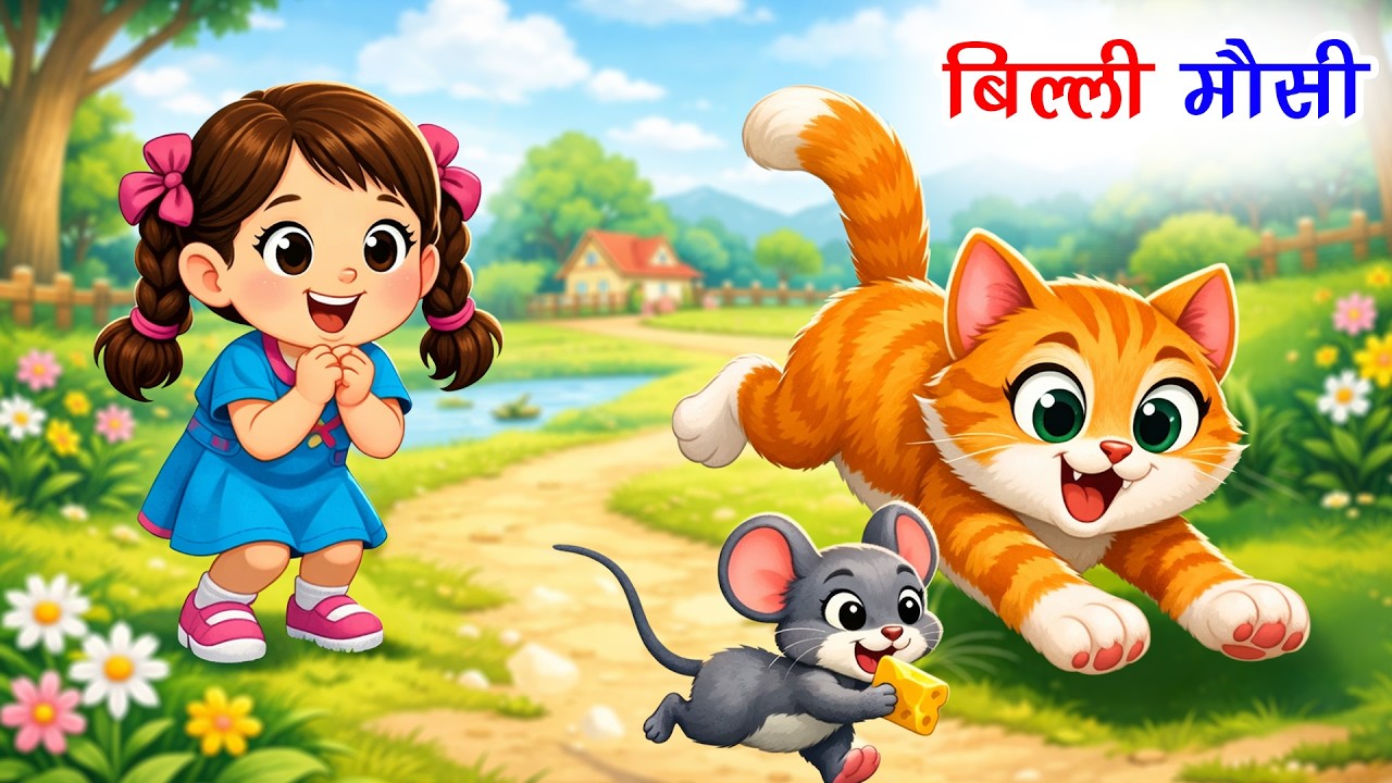 Billi Mausi Billi Mausi Kaho Kahan Se Aayi Ho + Many More Popular Rhymes For Kids | Avi Toon TV
