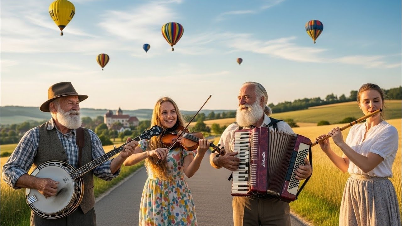 Open Road & Open Skies – Fusion Instrumental | Banjo, Accordion, Fiddle & Irish Flute