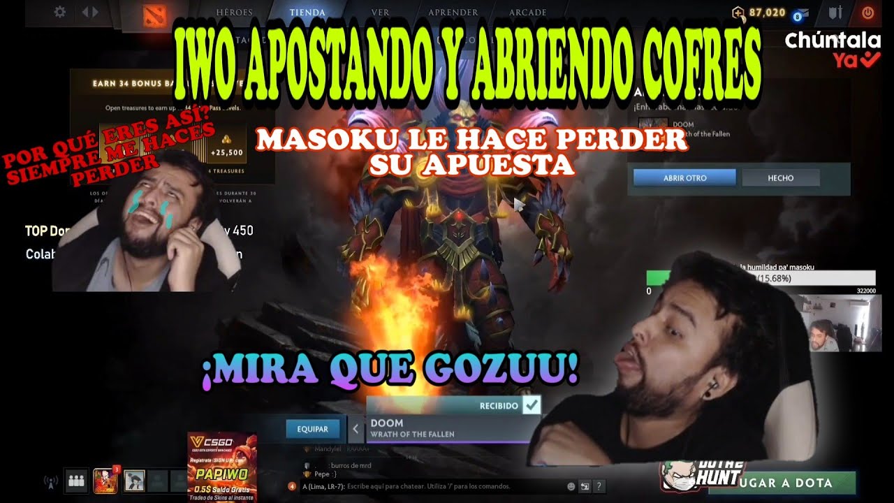IWO APOSTANDO Y ABRIENDO LOS SEGUNDOS  COFRES DEL TI10 | IWO SE SORPRENDE POR LOS SETS | DOTA 2